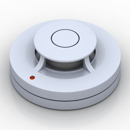 Fire detector sensor 3D Model Preview #1ac5a40a