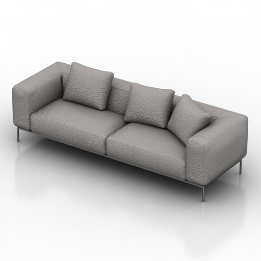 sofa b&b italia frank 3D Model Preview #a444d294