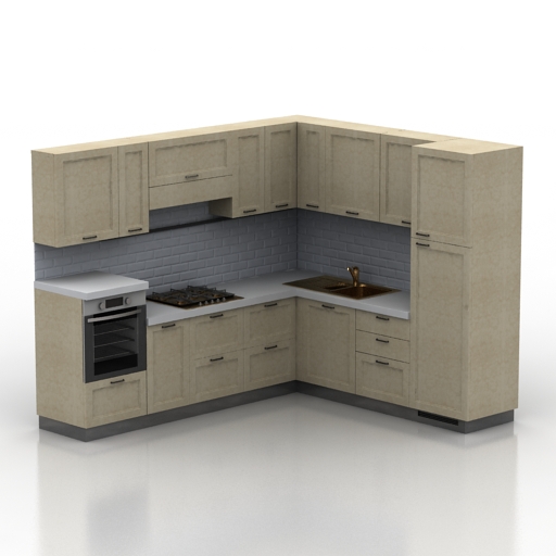 Kitchen 2 3D Model Preview #84046ae6
