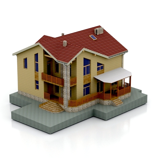 House 3D Model Preview #94bfb28d