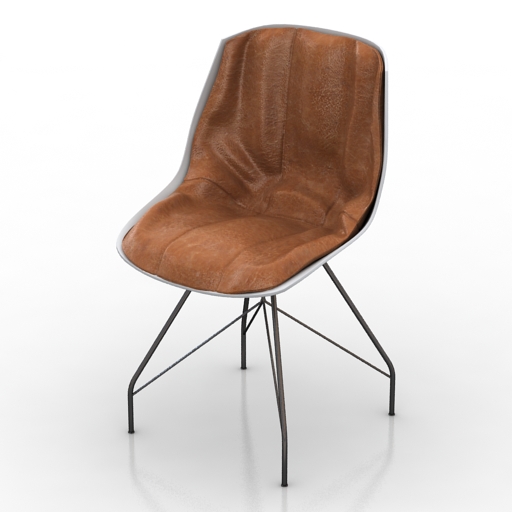 Chair mdf italia Achielle 3D Model Preview #0b71ec5e