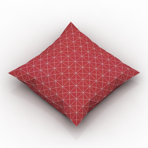 pillow red 3D Model Preview #f9174e15