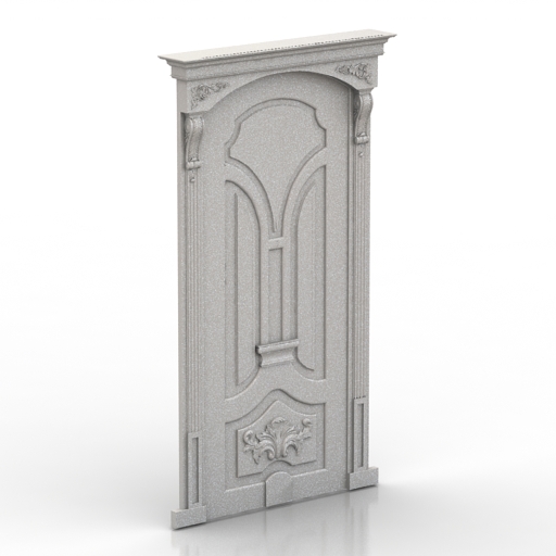 Door Classic 3D Model Preview #f72e740a