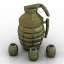 3D "Military set Teapot and cups" - Interior Collection