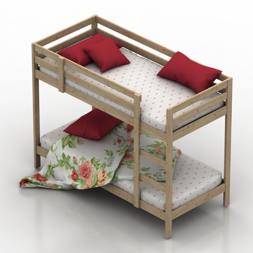 bed ikea midal 3D Model Preview #c01f2550