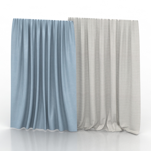 curtain v 3D Model Preview #603d2fff