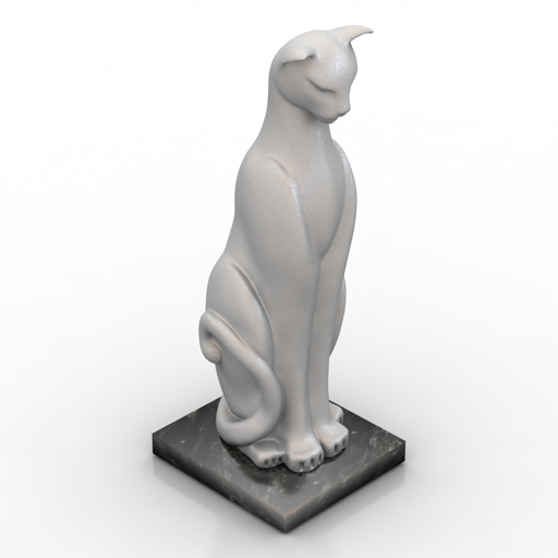 Figurine cat 1 3D Model Preview #2e4c62e2