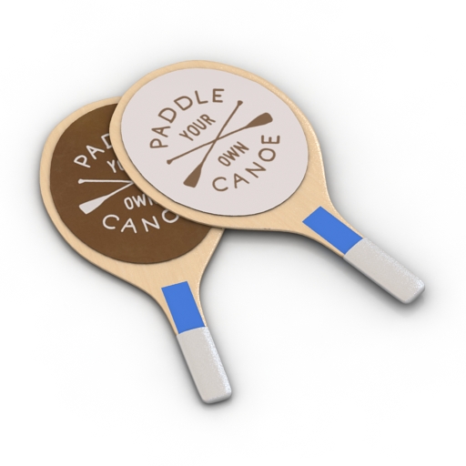 rackets table tennis from caramel baby & child 3D Model Preview #c735f413