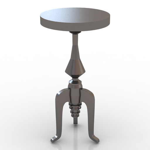 table kare design - side table barcco alu 3D Model Preview #fd670cef