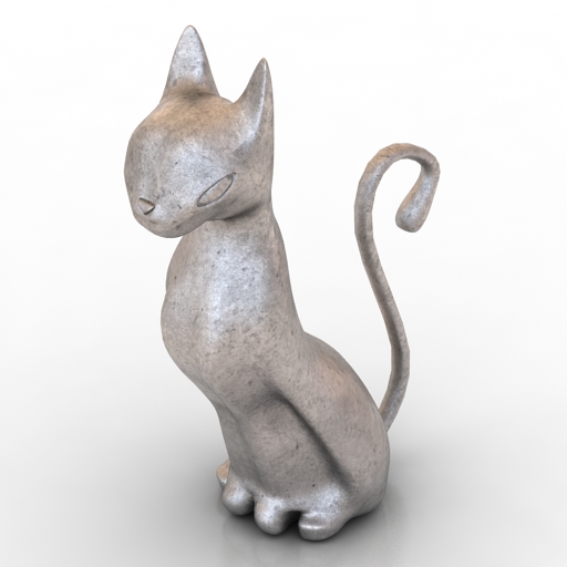 figurine cat 2 3D Model Preview #48bbdcf7