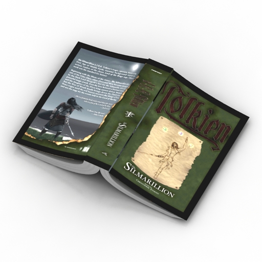 Book by Tolkien 3D Model Preview #ea90cf69