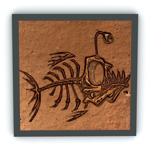 Bas-relief Fish 3D Model Preview #ed4cfdf7
