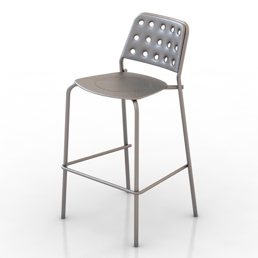 chair bar emu shot stool 3D Model Preview #28185a99