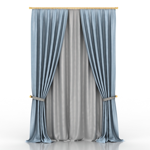curtain kl 3D Model Preview #fa5758e5