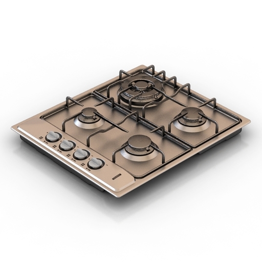 gas stove cooktop stovetop tramontina 93712 3D Model Preview #a080e44b