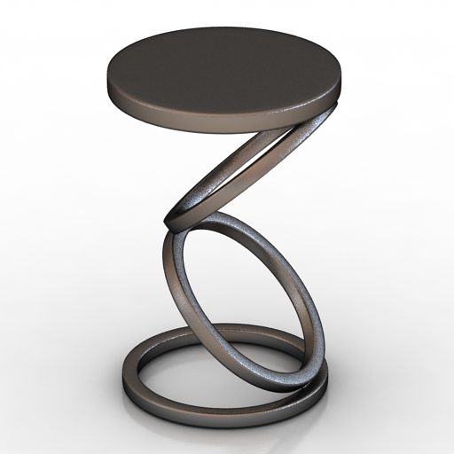 Table Vanguard Furniture Solvay Spot Table 9308E-BS 3D Model Preview #0a26abd4