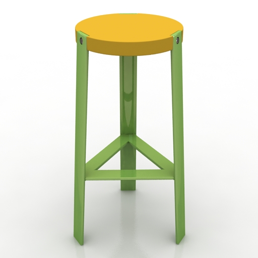 Chair bar UNO 3D Model Preview #63691705