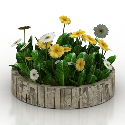 flowers pot 3D Model Preview #cd86564b