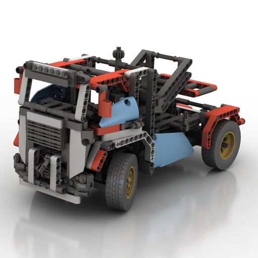 toy lego truck 3D Model Preview #ac0c8d72