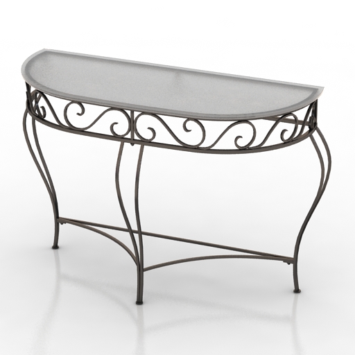 Console Forged Glass 3D Model Preview #f777259a