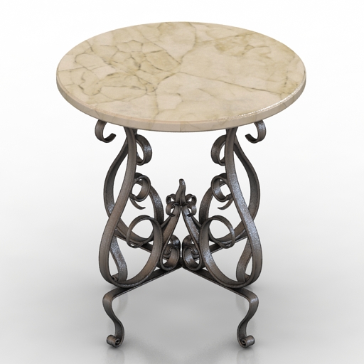 table round forged 3D Model Preview #4b89eac0