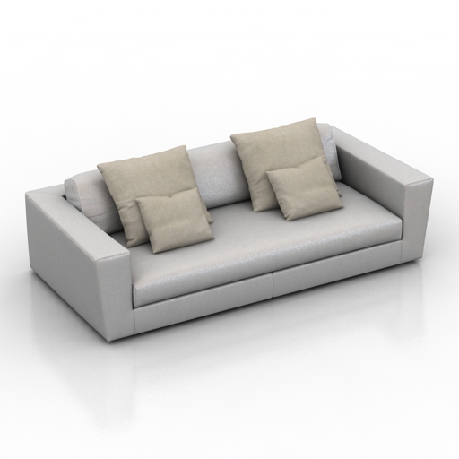 sofa colico srl asami w8 white 3D Model Preview #a3ba4131