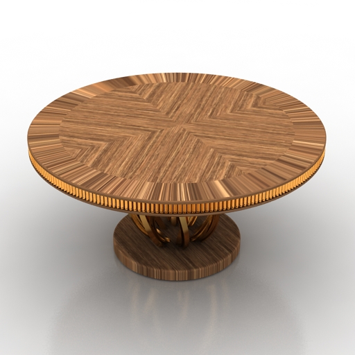 Table Round WD 3D Model Preview #274274db