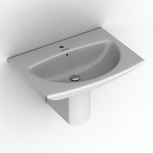 sink duravit caro 3D Model Preview #117afb26