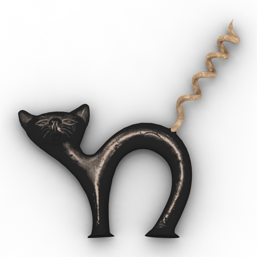 Corkscrew cat 3D Model Preview #8afc8dab