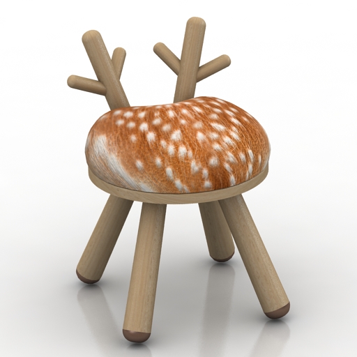 chair chaise enfant bambi chair 3D Model Preview #d4f04bd5