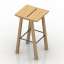 3D "Barstool Counter stool Andreu World Woody Chair" - Interior Collection