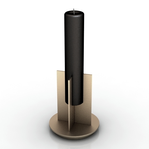 candle middle 3D Model Preview #0ebe32f7