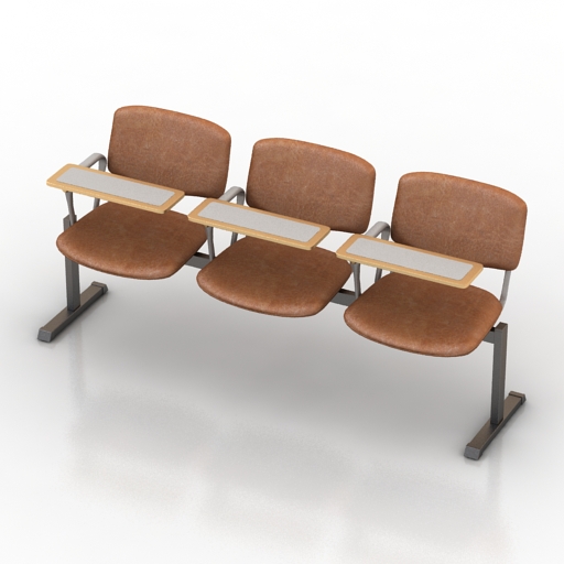 chairs set cinema 3D Model Preview #947e014c