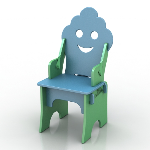 chair 2ds 3D Model Preview #9df7c98e