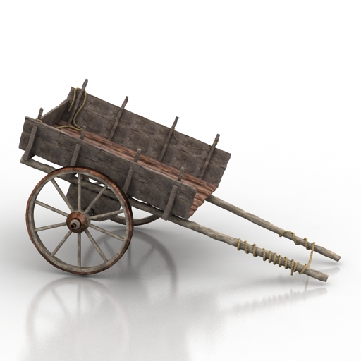 Cart Old chariot 3D Model Preview #05c5c3f5