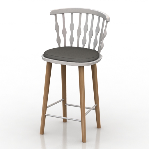 chair bar 3D Model Preview #e2e96bef