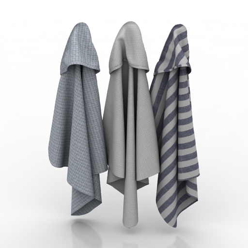 towels set 3D Model Preview #dc0205d3