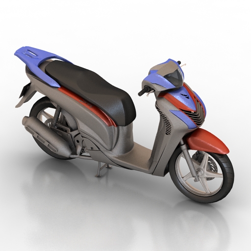 motorcycle honda sh 150i sporty 3D Model Preview #5f0b63ad