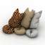 3D "Pillows-offended cats" - Interior Collection