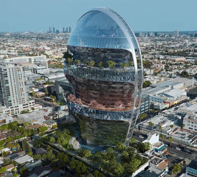 The Star office tower by MAD Architects, Hollywood, CA, USA