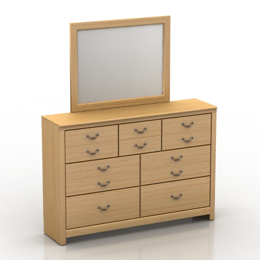 dressing table 3D Model Preview #566b2266