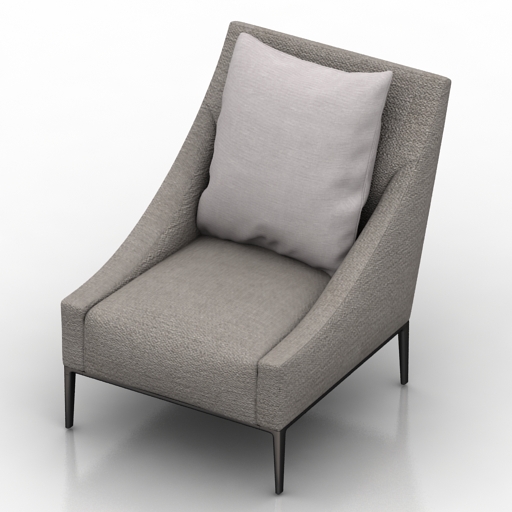 armchair 2ds 3D Model Preview #e9ade08f