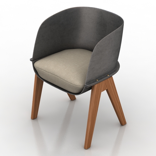 armchair fauteuil bridge lucia 3D Model Preview #c80efd35