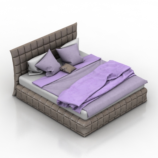 Bed barselona 3D Model Preview #96fec5d0