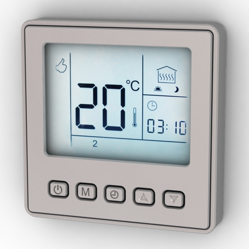 digital thermostat 3D Model Preview #6a72150f