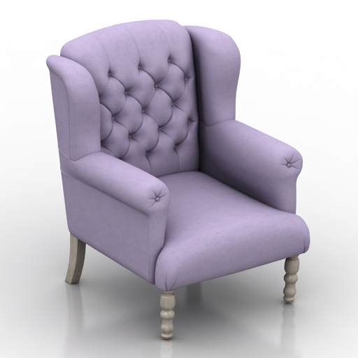 armchair marseille wing 3D Model Preview #3b4c4130