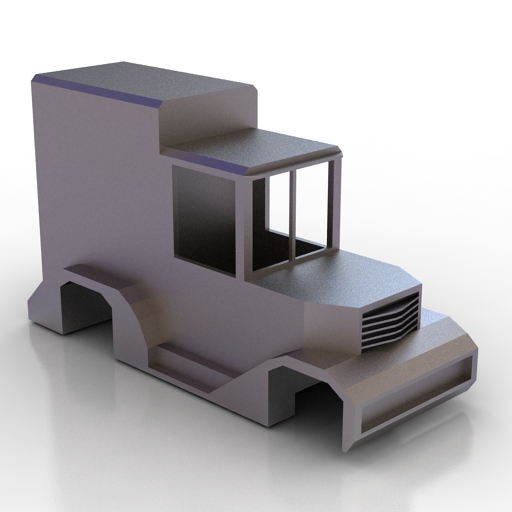 truck a small 1940s truck body 3D Model Preview #d7fdbdae