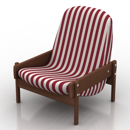 Chair Vronka Chair by Sergio Rodrigues 3D Model Preview #42fa1fd0