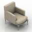 3D "Rue Royale Lounge Ottoman Armchair" - Interior Collection