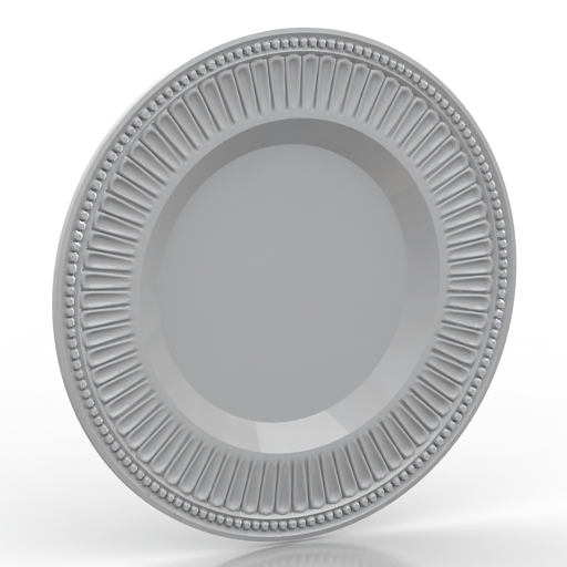 Plate middle 3D Model Preview #a3983d5f